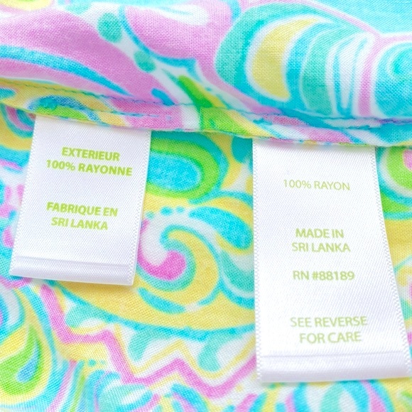 Lilly Pulitzer Shorely Blue Double Trouble Paisley Sarasota Tunic, S - Picture 9 of 12